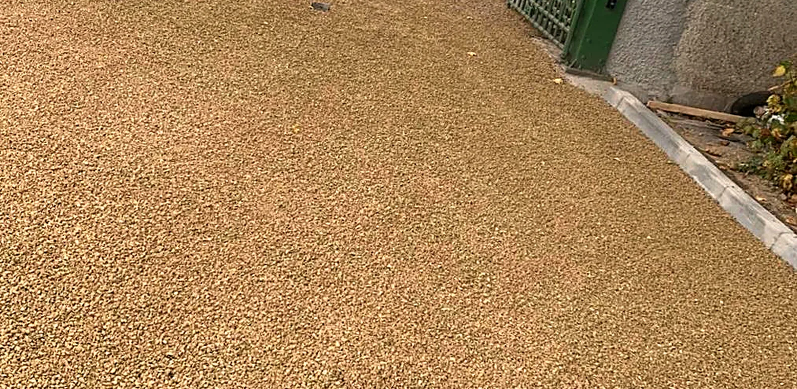Gold chip driveway being laid in Wexford
