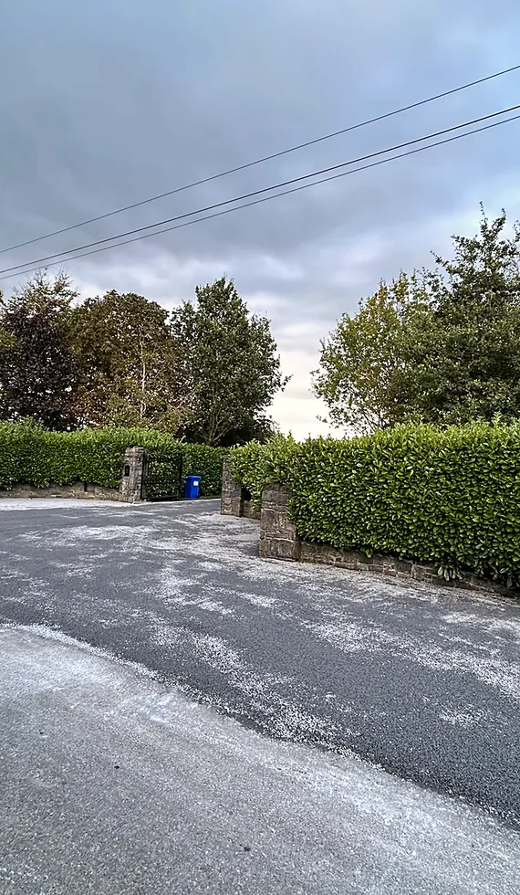 Tar and chip driveway in Paulstown, Co. Kilkenny