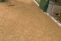 Gold chip driveway being laid in Wexford
